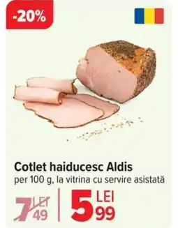 Carrefour Cotlet haiducesc Aldis Ofertă