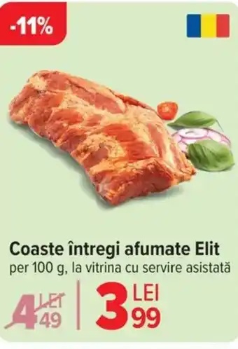 Carrefour Coaste întregi afumate Elit Ofertă