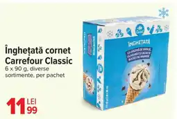 Carrefour Îngheţată cornet Carrefour Classic Ofertă