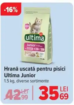 Carrefour Hrană uscată pentru pisici Ultima Junior Ofertă