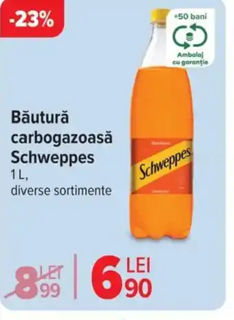 Carrefour Băutură carbogazoasă Schweppes Ofertă