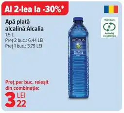 Carrefour Apă plată alcalinǎ Alcalia Ofertă