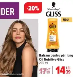 Carrefour Balsam pentru păr lung Oil Nutritive Gliss Ofertă