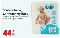 Carrefour Scutece bebe, Carrefour my Baby Ofertă