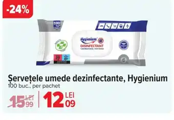 Carrefour Şerveţele umede dezinfectante, Hygienium Ofertă