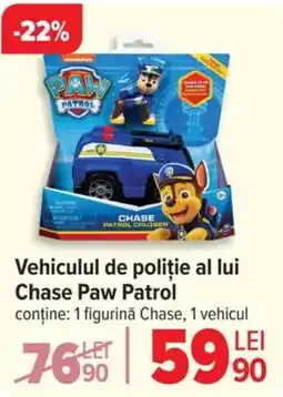 Carrefour Vehiculul de poliţie al lui Chase Paw Patrol Ofertă