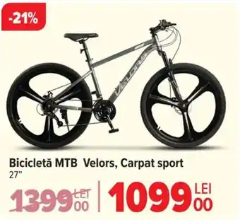 Carrefour Bicicletă MTB Velors, Carpat sport Ofertă