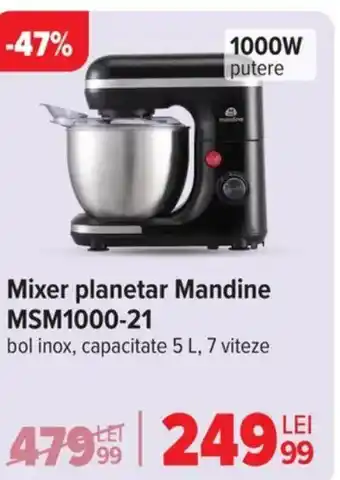 Carrefour Mixer planetar Mandine MSM1000-21 Ofertă