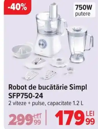 Carrefour Robot de bucătărie Simpl SFP750-24 Ofertă