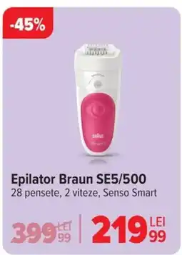 Carrefour Epilator Braun SE5/500 Ofertă