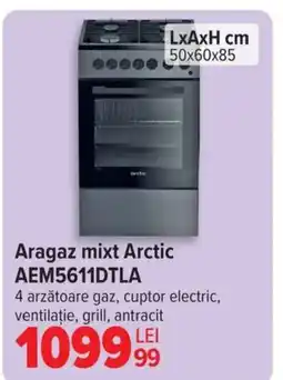 Carrefour Aragaz mixt Arctic AEM5611DTLA Ofertă