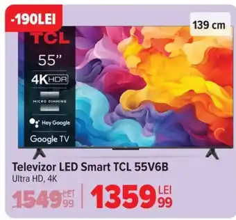 Carrefour Televizor LED Smart TCL 55V6B Ofertă