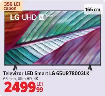 Carrefour Televizor LED Smart LG 65UR78003LK Ofertă