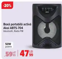 Carrefour Boxǎ portabilă activă Akai ABTS-704 Ofertă