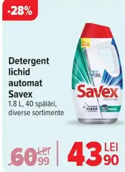 Carrefour Detergent lichid automat Savex Ofertă