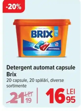 Carrefour Detergent automat capsule Brix Ofertă