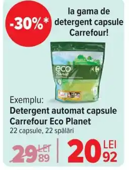 Carrefour Detergent automat capsule Carrefour Eco Planet Ofertă