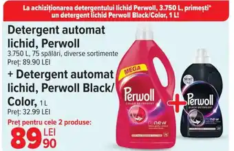 Carrefour Detergent automat lichid, Perwoll + Detergent automat lichid, Perwoll Black/ Color Ofertă