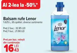 Carrefour Balsam rufe Lenor Ofertă