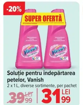 Carrefour Soluţie pentru îndepărtarea petelor, Vanish Ofertă