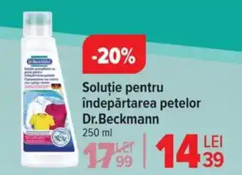 Carrefour Soluţie pentru îndepărtarea petelor Dr.Beckmann Ofertă