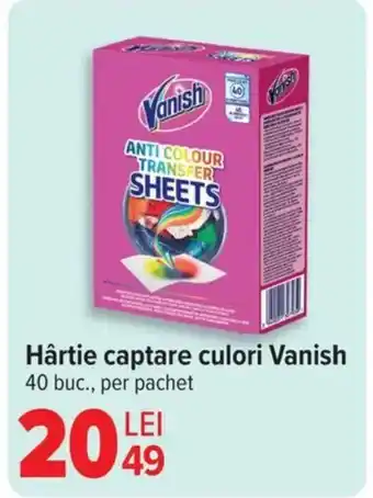 Carrefour Hârtie captare culori Vanish Ofertă