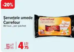 Carrefour Şerveţele umede Carrefour Ofertă