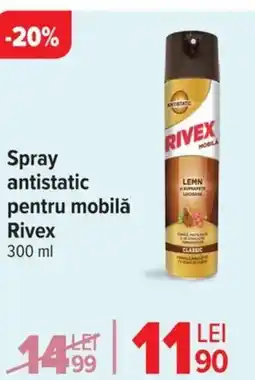 Carrefour Spray antistatic pentru mobilă Rivex Ofertă