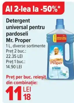 Carrefour Detergent universal pentru pardoseli Mr. Proper Ofertă