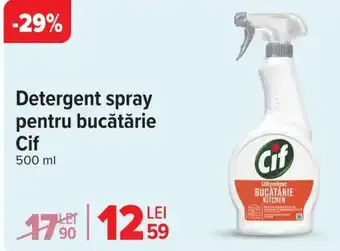 Carrefour Detergent spray pentru bucătărie Cif Ofertă