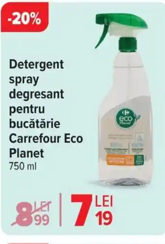 Carrefour Detergent spray degresant pentru bucătărie Carrefour Eco Planet Ofertă