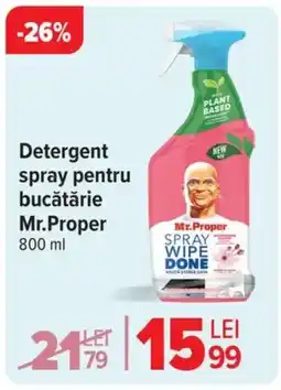 Carrefour Detergent spray pentru bucătărie Mr.Proper Ofertă