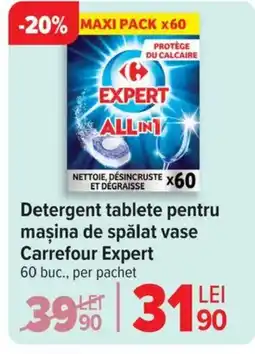 Carrefour Detergent tablete pentru maşina de spălat vase Carrefour Expert Ofertă