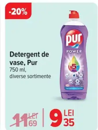 Carrefour Detergent de vase, Pur Ofertă