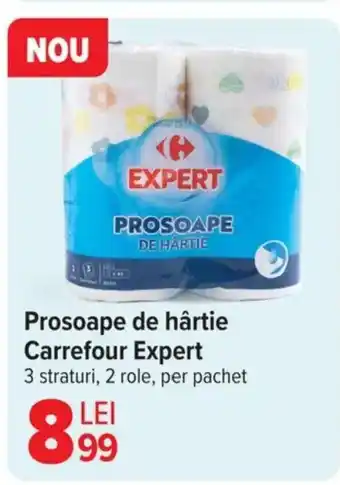 Carrefour Prosoape de hârtie Carrefour Expert Ofertă