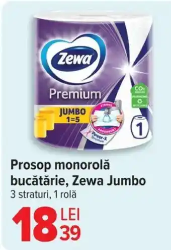 Carrefour Prosop monorolǎ bucătărie, Zewa Jumbo Ofertă