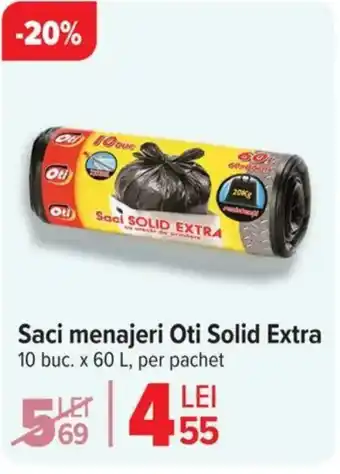 Carrefour Saci menajeri Oti Solid Extra Ofertă