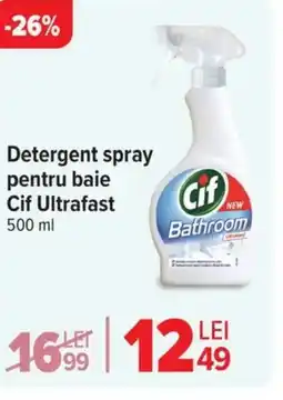 Carrefour Detergent spray pentru baie Cif Ultrafast Ofertă