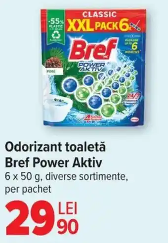 Carrefour Odorizant toaletă Bref Power Aktiv Ofertă