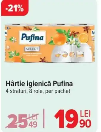 Carrefour Hârtie igienică Pufina Ofertă