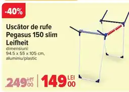 Carrefour Uscător de rufe Pegasus 150 slim Leifheit Ofertă