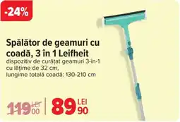 Carrefour Spălător de geamuri cu coadă, 3 în 1 Leifheit Ofertă