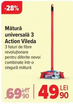 Carrefour Mătură universalǎ 3 Action Vileda Ofertă