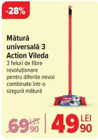 Carrefour Mătură universalǎ 3 Action Vileda Ofertă