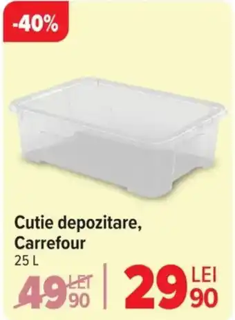 Carrefour Cutie depozitare, Carrefour Ofertă