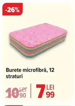 Carrefour Burete microfibră, 12 straturi Ofertă