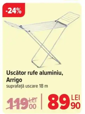 Carrefour Uscător rufe aluminiu, Arrigo Ofertă