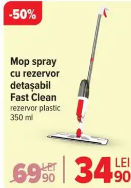 Carrefour Mop spray cu rezervor detaşabil Fast Clean Ofertă