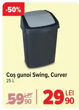 Carrefour Coş gunoi Swing, Curver Ofertă