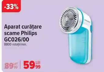 Carrefour Aparat curățare scame Philips GC026/00 Ofertă